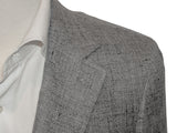 Benjamin Zegna Sport Coat Light Grey Weave 2-button Soft Shoulder Linen/Wool/Silk