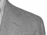 Benjamin Zegna Sport Coat Light Grey Birdseye 2-button Soft Shoulder Wool/Silk