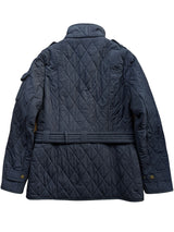 Barbour Ladies International Belted Jacket S/4 US Navy Polar Quilted Polyester