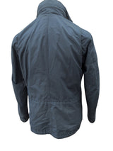 Barbour Coat S/M Slate Blue Hardwick Waxed Cotton