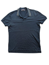 Orlebar Brown Polo Shirt XL Navy Trimmed Collar Cotton