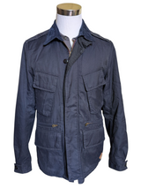 Paul Smith Coat M Navy Blue Padded Cotton Blend