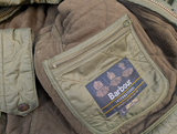 Barbour Jacket L Olive Green Ariel Polarquilt Polyamide