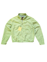 LBM 1911 Bomber Jacket Washed S/M Lime Green Linen/Cotton