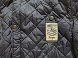 Barbour Reversible Waxed/Quilted Coat L Midnight Blue Bedley