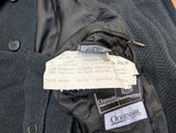 Vintage Odermark Belted Balmacaan Raglan Coat L/42R Dark Emerald Green Herringbone Wool