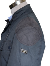 Barbour Motorcycle Jacket S Faded Blue Simonside Union Jack Waxed Cotton