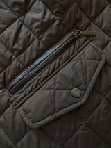 Barbour Jacket XL/XXL Dark Brown Chelsea Padded Quilt Polyester