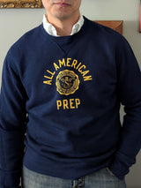 Ralph Lauren Sweatshirt S Navy Blue All American Prep Cotton/Polyester