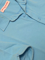 Orlebar Brown Sebastian Polo Shirt L Turquoise Cotton
