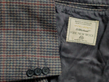 Vintage Marks & Spencer British Sport Coat 42R Dark Blue-Grey Check 2-button Wool
