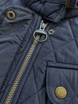 Barbour Ladies International Belted Jacket S/4 US Navy Polar Quilted Polyester