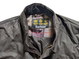 Barbour Jacket M Soft Midnight Corbridge Waxed Cotton