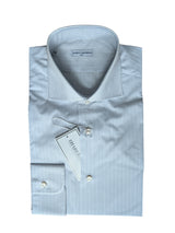 Barba Antica Barberia Shirt 15.75 White Striped Spread Collar Cotton