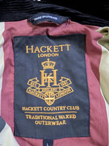 Hackett Field Rally Jacket L Navy Blue Waxed Cotton England