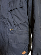 Paul Smith Coat M Navy Blue Padded Cotton Blend