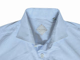 Pal Zileri Shirt M/15.75 Slim Pale Blue Ribbon Stripe Cotton