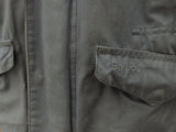 Barbour Coat S/M Slate Blue Hardwick Waxed Cotton
