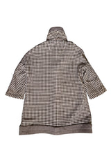 Rare Vintage French Couture Dior/YSL Women's Coat L/XL Brown Check Armand Hallenstein Reversible Wool