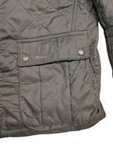 Barbour Jacket L Olive Green Ariel Polarquilt Polyamide