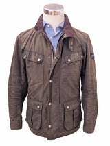 Barbour Motorcycle Jacket S Soft Brown Duke Waxed Cotton