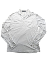 Ralph Lauren Popover Polo Shirt M White Cotton Interlock