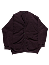 Marks & Spencer Cardigan Sweater XXL Dark Burgundy Pure Wool