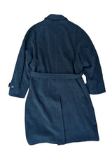 Vintage Odermark Belted Balmacaan Raglan Coat L/42R Dark Emerald Green Herringbone Wool
