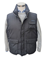 Paul Smith Vest/Gilet L Navy Black Zippered Down Filled Nylon