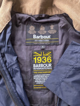 Barbour Jacket S Navy Blue Featherweight Windbreaker Polyamide