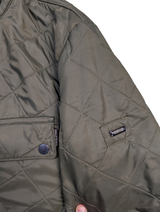 Barbour Jacket L Olive Green Ariel Polarquilt Polyamide