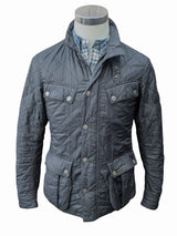 Barbour Jacket S Gunmetal Grey Ariel Padded Quilt Polyester