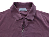 Cruciani Polo Knit Shirt S/48 Burgundy Cotton