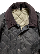 Barbour Jacket S/M Dark Jungle Green Liddesdale Padded Quilt Polyamide