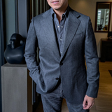 Benjamin Sport Coat Charcoal Twill 2-button Soft Shoulder Wool