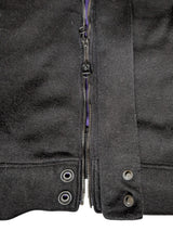 RLX Ralph Lauren Zip Sweater/Jacket Black L Wool Leather