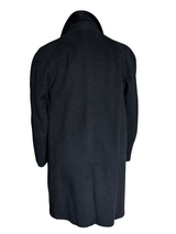 Kurt Charles Crombie Balmaccan Raglan Coat L/42 Dark Charcoal Grey 3-button Heavy Wool