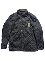 Barbour Reversible Waxed/Quilted Coat L Midnight Blue Bedley
