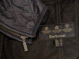 Barbour Ladies International Belted Jacket L/8 US Black Polar Quilted Polyester