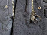 Barbour Coat S/M Black Polar Quilt Duracotton