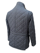 Barbour Jacket M Navy Blue Lutz Padded Quilt Polyester