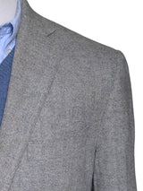John Lewis x Zegna Trofeo Sport Coat 41/42R Light Grey Herringbone 2-button Wool/Cashmere