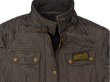 Barbour Ladies International Belted Jacket XS/2 US Brown Polar Quilted Polyester
