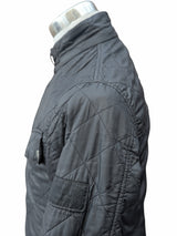 Barbour Jacket S Gunmetal Grey Ariel Padded Quilt Polyester