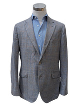 Hackett Sport Coat 44L Blue/Grey Plaid Exclusive Wool