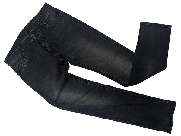 Zegna Jeans 32/33 Washed Dark Grey 5 pocket cotton/elastane denim
