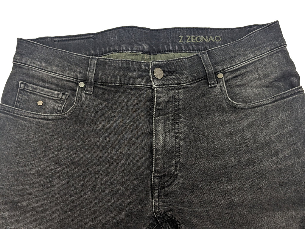 Zegna Jeans 32/33 Washed pocket eHABERDASHER Grey denim – cotton/elastane Dark 5