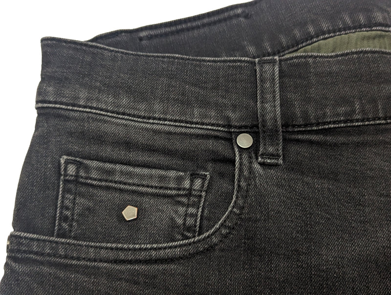 Zegna Jeans 32/33 Washed Dark Grey 5 pocket cotton/elastane denim