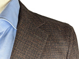 Benjamin Reda Sport Coat Brown Weave 2-button Soft Shoulder Wool