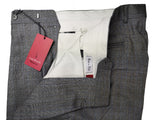 Luigi Bianchi Trousers 34 Grey Plaid Pleated front Full Leg Wool/Cashmere